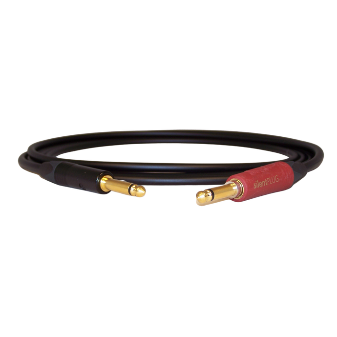 Mogami #2524 Neutrik Silent to Str. Black/Gold Instrument Cable