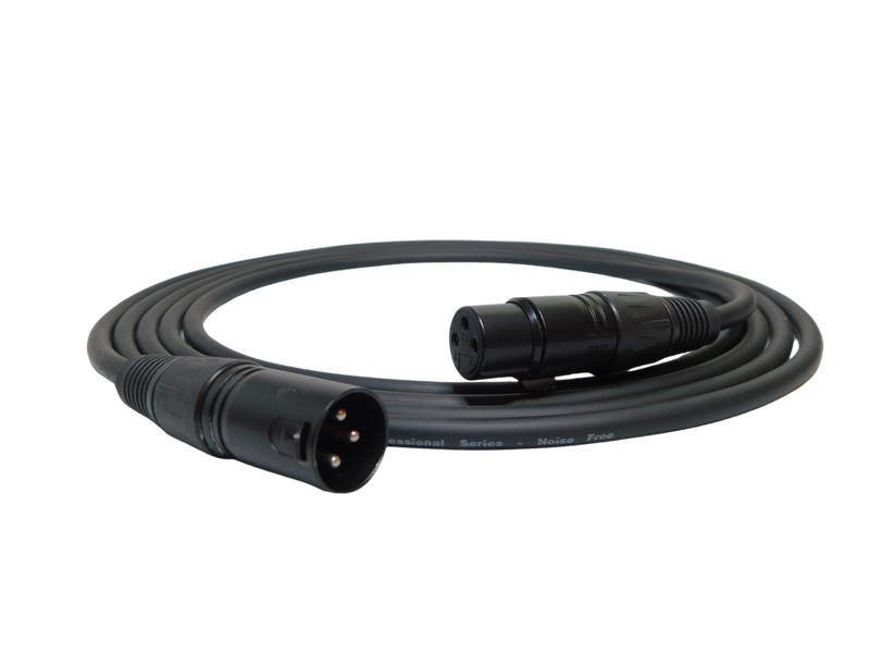 Load image into Gallery viewer, GLS Audio Professional Series XLR Cable with DMX Black/Silver Connectors
