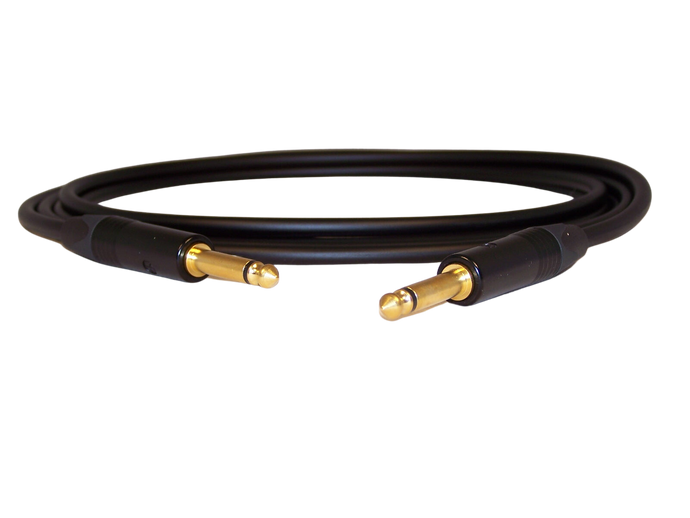 Mogami #2524 Neutrik Str./Str. Black/Gold Instrument Cable